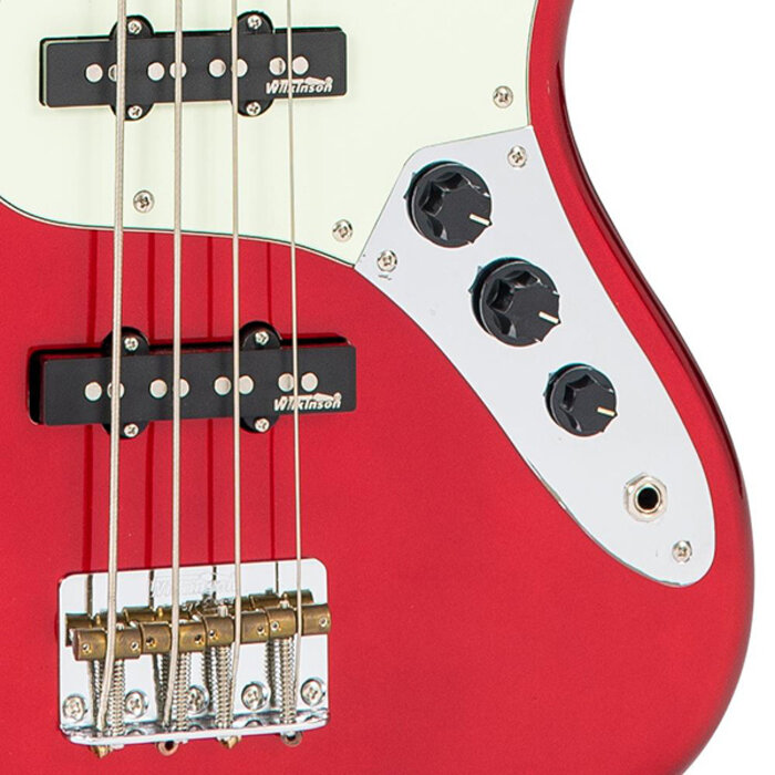 Vintage VJ74 Bass Candy Apple Red