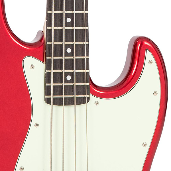 Vintage VJ74 Bass Candy Apple Red