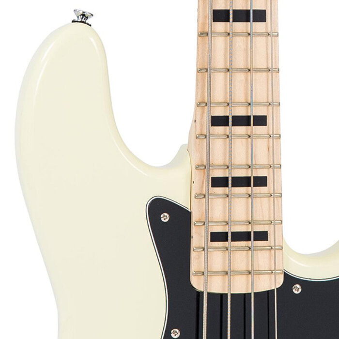 Vintage VJ74 Bass Maple Vintage White