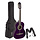 3/4 Size Left Handed Acoustic Guitar Pack - Purple