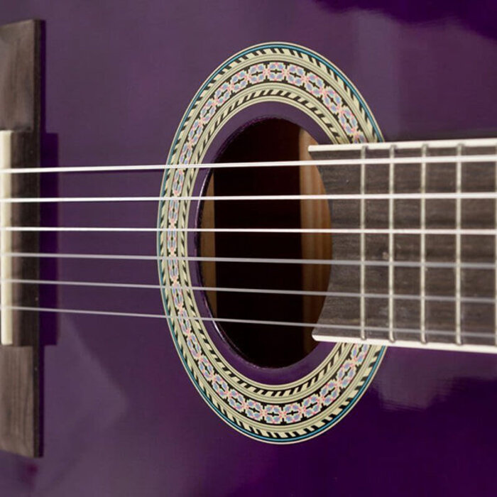 Koda 3/4 Size Left Handed Acoustic Guitar Pack - Purple