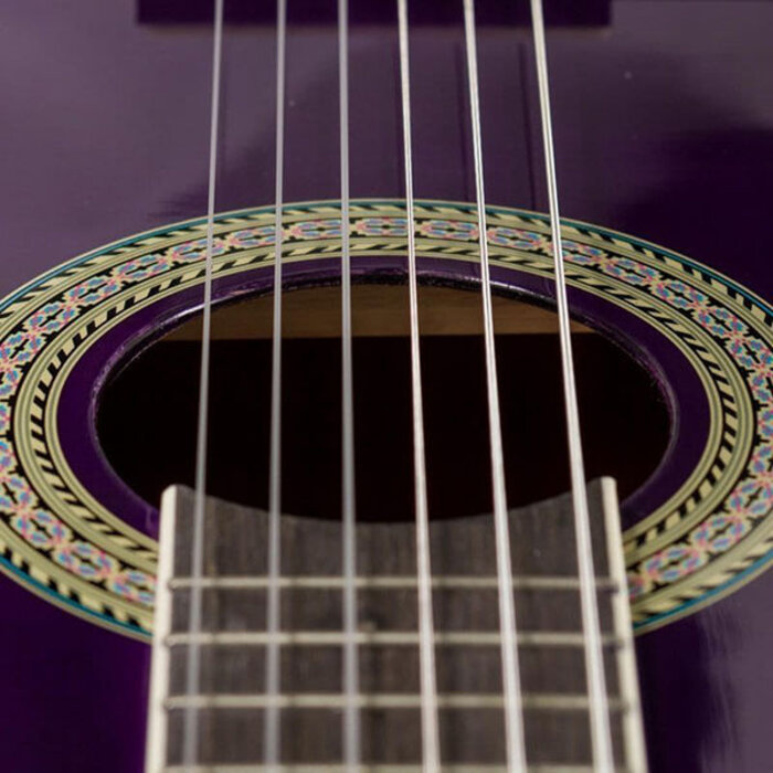 Koda 3/4 Size Left Handed Acoustic Guitar Pack - Purple