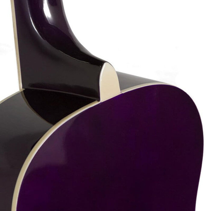 Koda 3/4 Size Left Handed Acoustic Guitar Pack - Purple