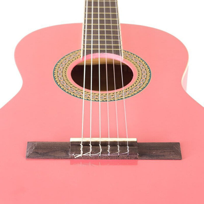 Koda 3/4 Size Left Handed Acoustic Guitar Pack - Pink