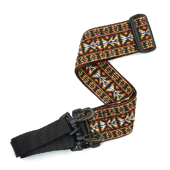 D'Addario 2" Woven Banjo Strap Hootenanny Yellow