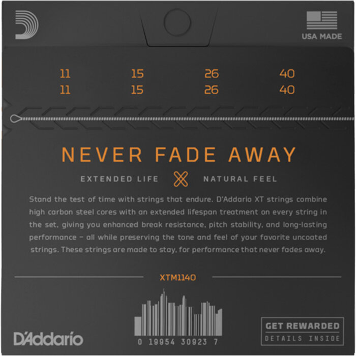 D'Addario Set Mandolin XT Phos Brz Medium 11-40