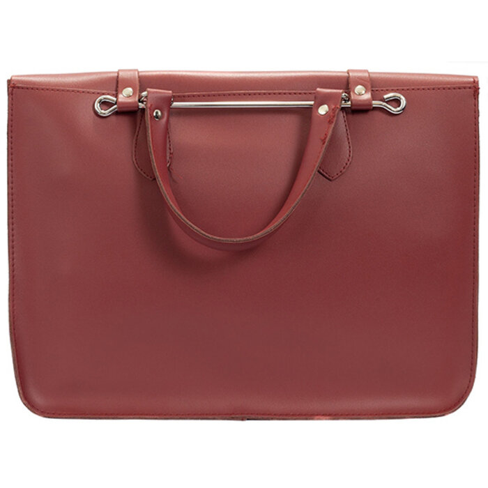 Montford Music Case Leather Wine Red