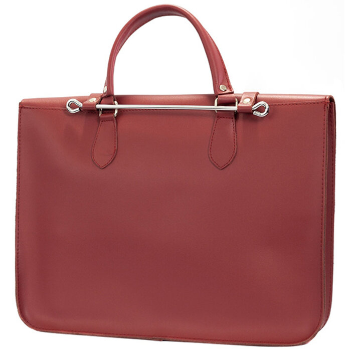 Montford Music Case Leather Wine Red