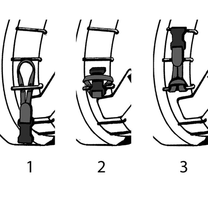 Neotech Slimline Strap Banjo Black Webbing