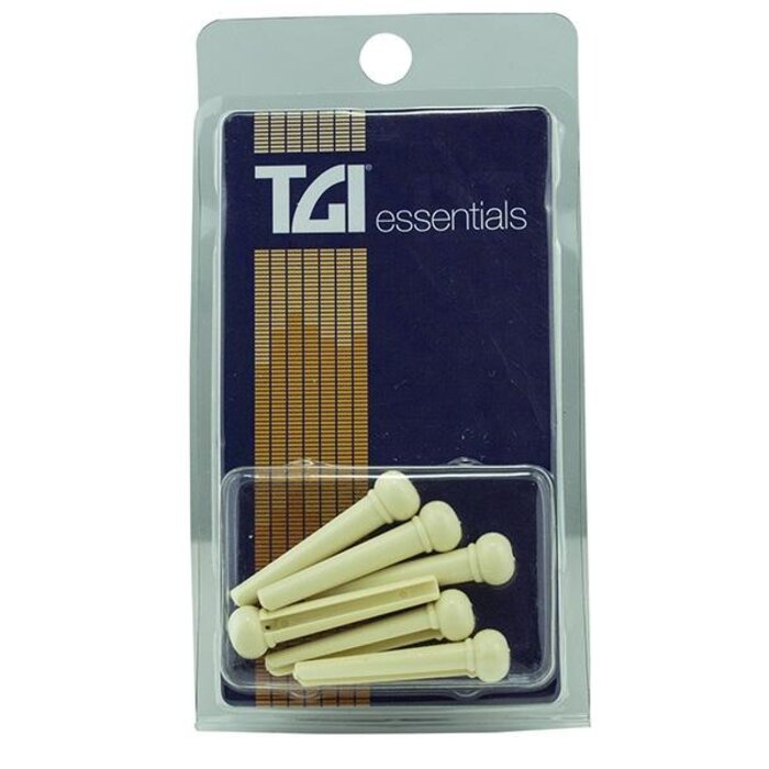 TGI Bridge Pins Plastic Cream With Dot