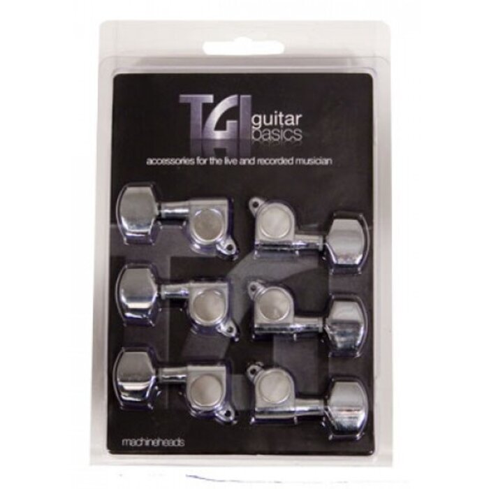 TGI Machine Heads Electric 6 A Side M6 Style Chrome