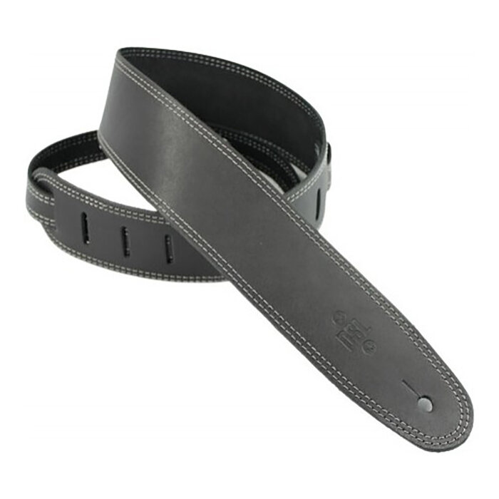 DSL Leather 2.5" Black With Grey St