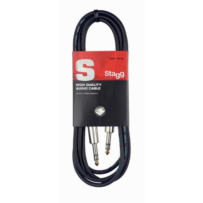 Stagg 1M/3F Audio Cable Deluxe Stereo Plug