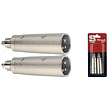 Stagg Male XLR/Male RCA Adaptor Met