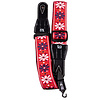 TGI Strap Woven Cotton Flowers  Stitch - Red