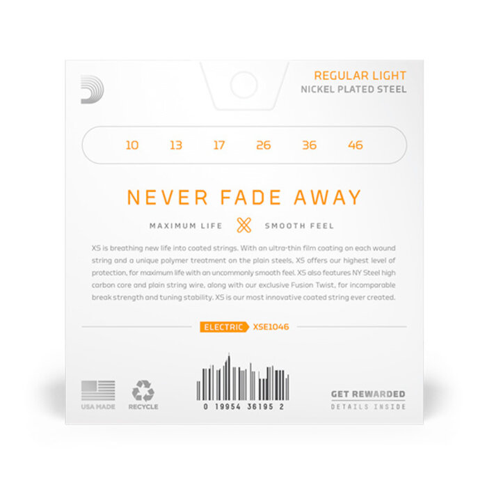 D'Addario Set Elec XS NPS Reg Light 10-46