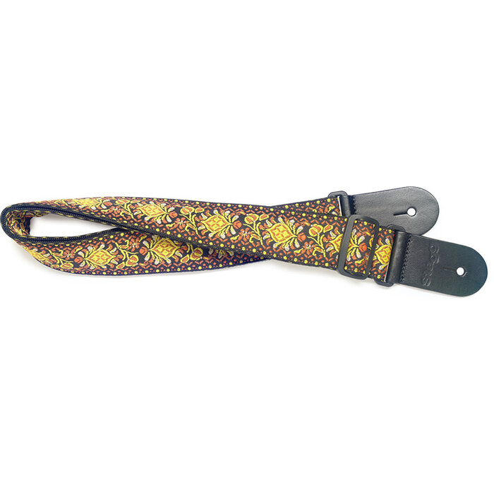 Stagg Woven Strap Nylon Jimi Yellow