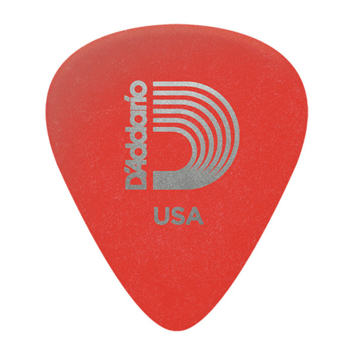D'Addario 10 Standard Pick Duralin Red Super Light .50mm