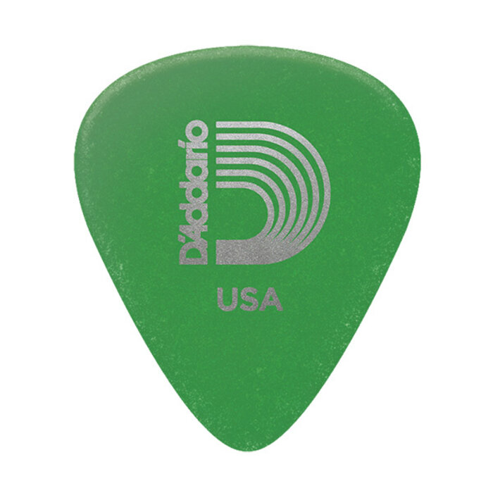 D'Addario 10 Std-Pick-Duralin-Green-Medium