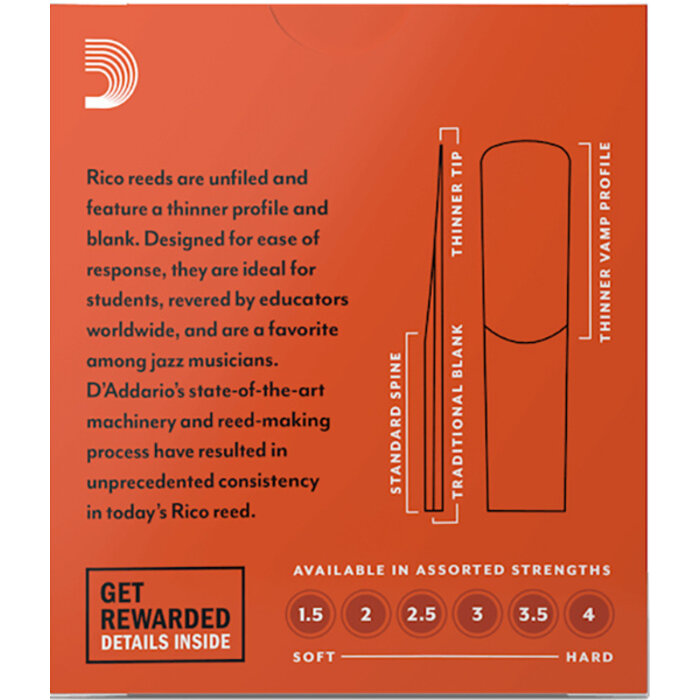 D'Addario Rico Reeds Alto Sax 1.5