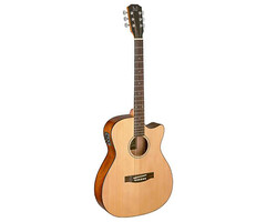 James Neligan BES-ACE Auditorium Electro Acoustic Guitar Spruce Sapele Natural