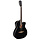 BES-ACE Auditorium Electro Acoustic Guitar Spruce Sapele Black