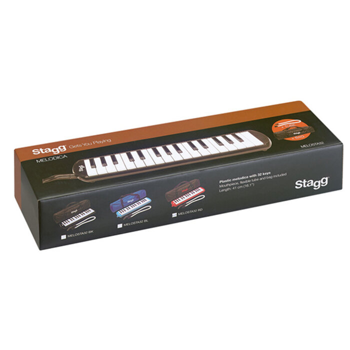 Stagg Melodica 32 Keys W/ Bag Black