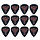 351 Black Raven Pick 1.00mm 12Pcs
