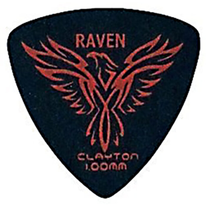 Clayton Tri Black Raven Pick 1.00mm 12Pcs