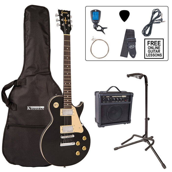 Encore E99 Electric Guitar Pack - Gloss Black