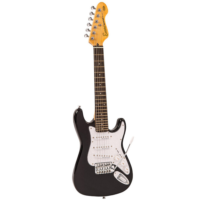 Encore 3/4 Size Electric Guitar Pack- Gloss Black