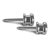 Fire & Stone Strap Button Chrome