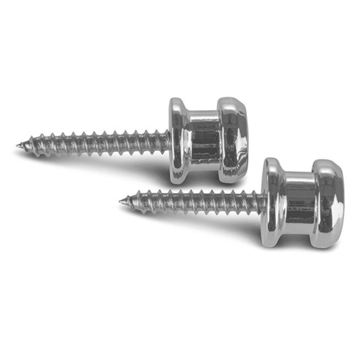 Fire & Stone Strap Button Chrome