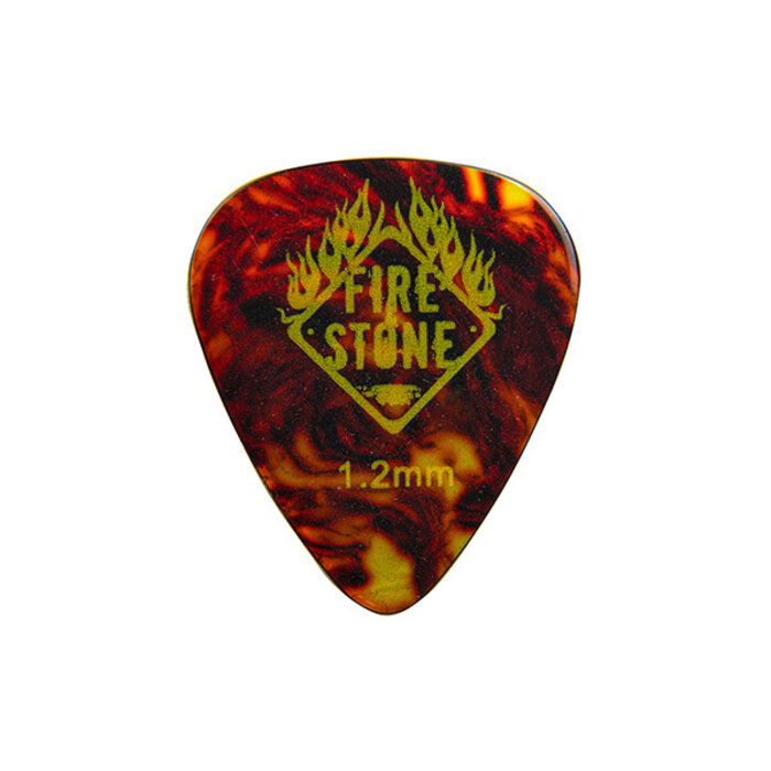 Fire & Stone Pick Celluloid Tortoise Shell 1.20mm 12Pcs