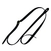Fire & Stone Basic Leather Mandolin Strap Black