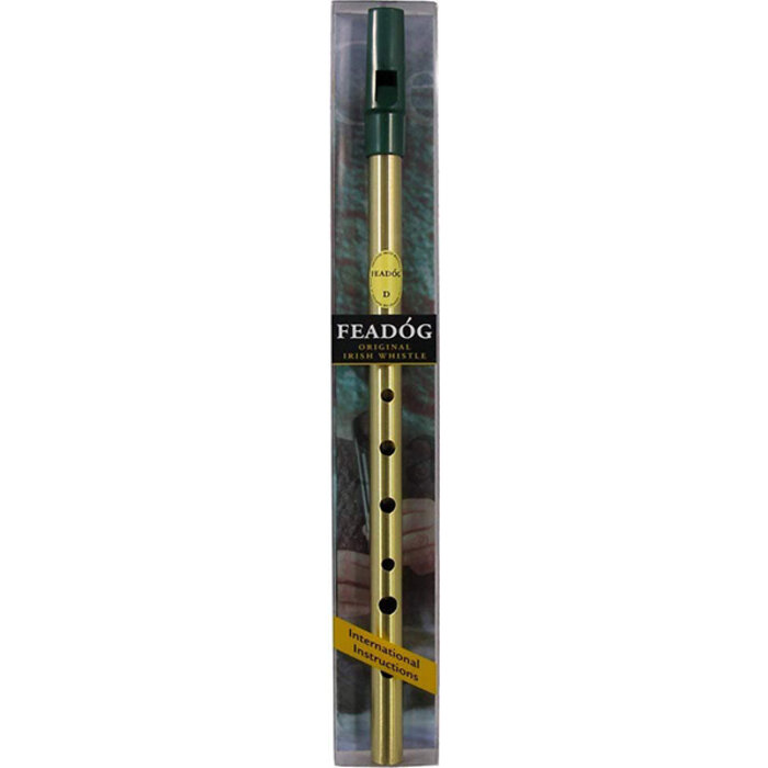 Feadog Single D Brass Tin Whistle (No Box)
