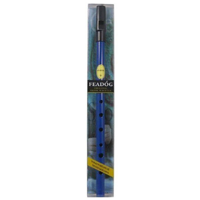 Feadog Blue D Whistle Pack With Black Top