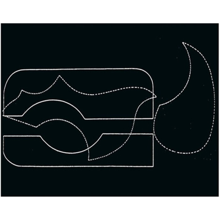 Gewa Guitar Pickguard Black 200 X 250 Mm