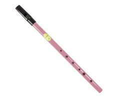Feadog Pink D Whistle, Black Top (No Box)