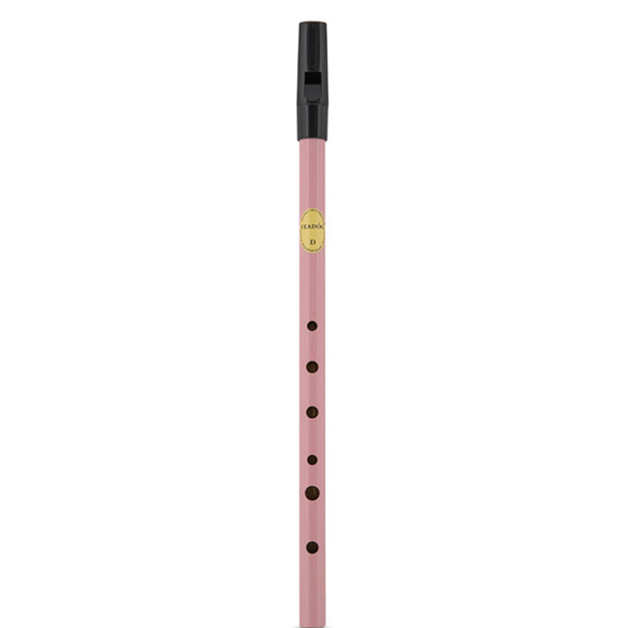 Feadog Pink D Whistle, Black Top (No Box)
