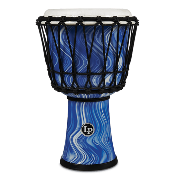 Latin Percussion Djembe World Beat Blue Rope Tuned