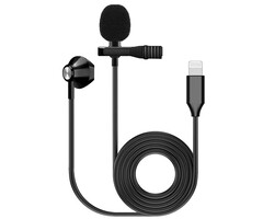 Kinsman Lavalier Microphone  With Earphone - Lightning Adaptor
