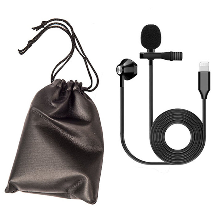 Kinsman Lavalier Microphone  With Earphone - Lightning Adaptor
