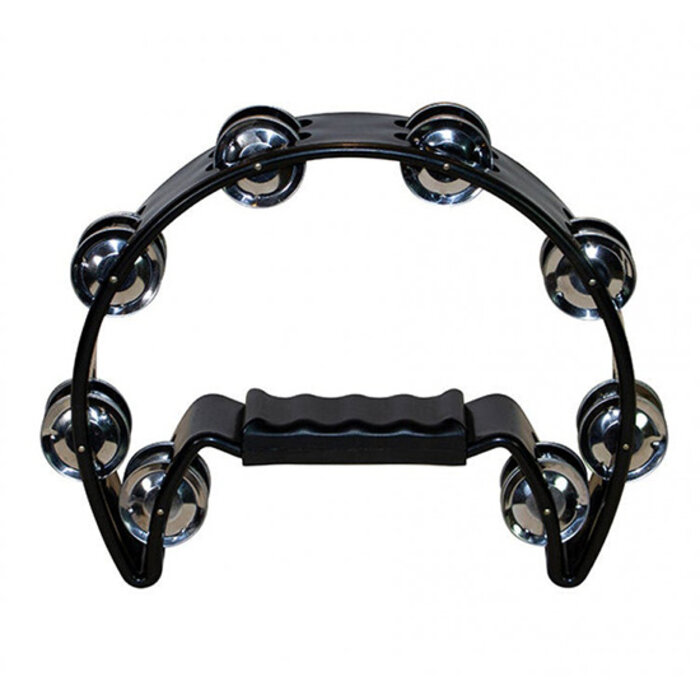 On Stage Half Moon Tambourine - Black