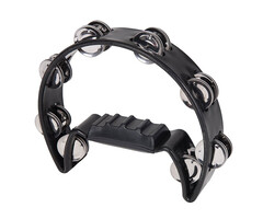 P.P 1/2 Moon Tambourine Black