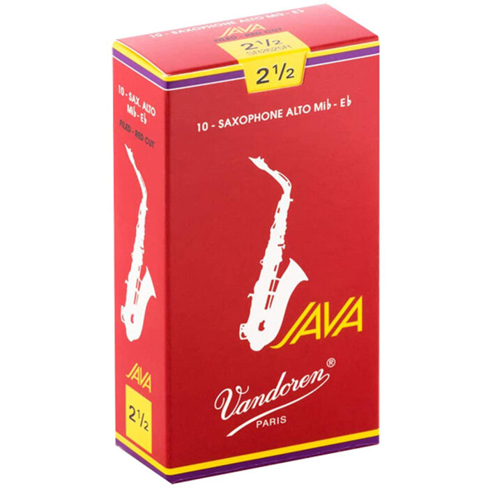 Vandoren Java Alto Sax Red Cut Reed 2.5