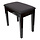 Piano Stool Fixed Height W/ Storage Polished Ebony