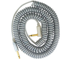Vox VCC090SL 9M Vintage Curly Cable Silver