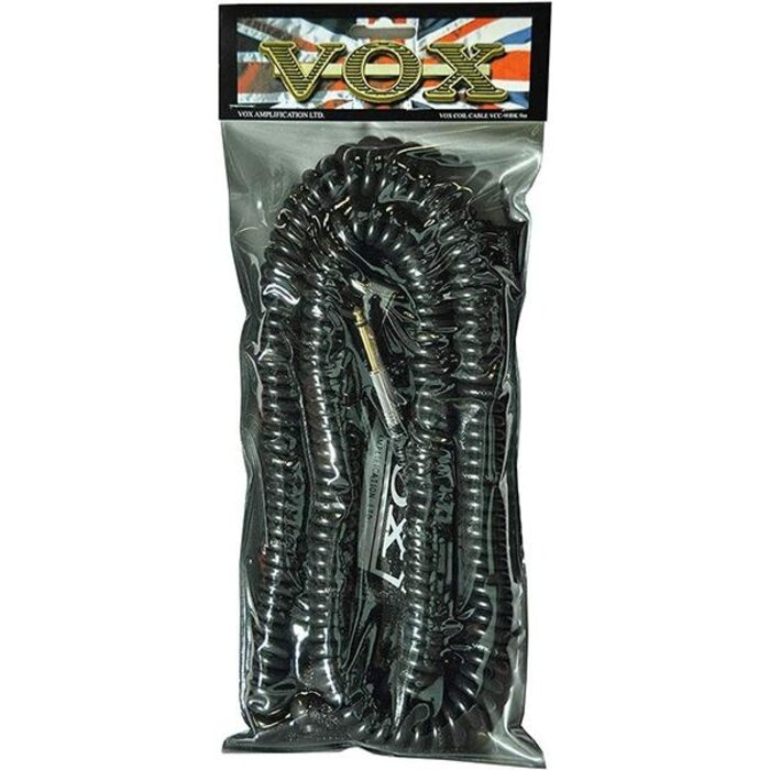 Vox VCC090BK 9M Vintage Curly Cable Black