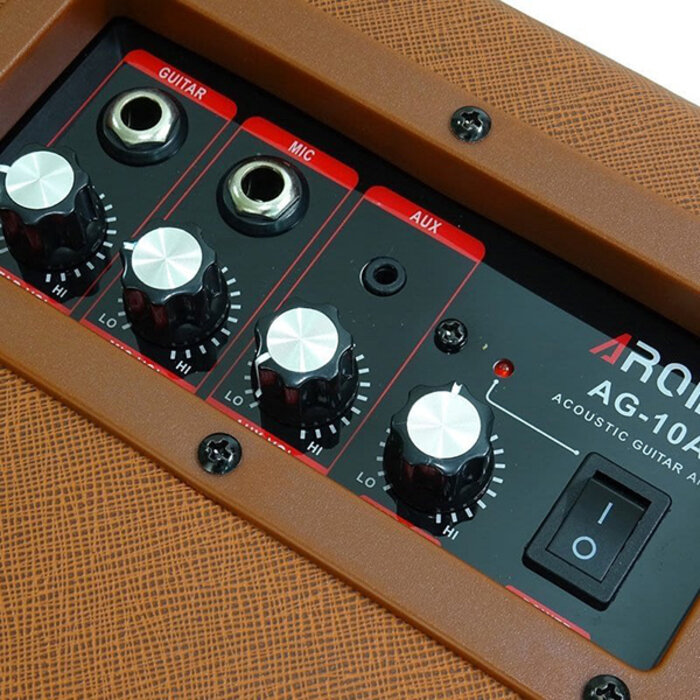 Aroma AG10A 10W Acoustic Guitar Amplifier Brown